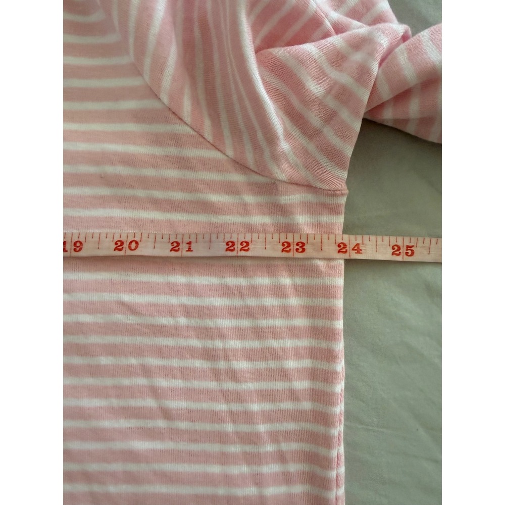 Vineyard Vines 2X Pink White Stripe Pima Cotton Modal Long Sleeve Top Coastal - Picture 7 of 7